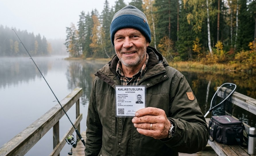Kalastaja ja kalastuslupa