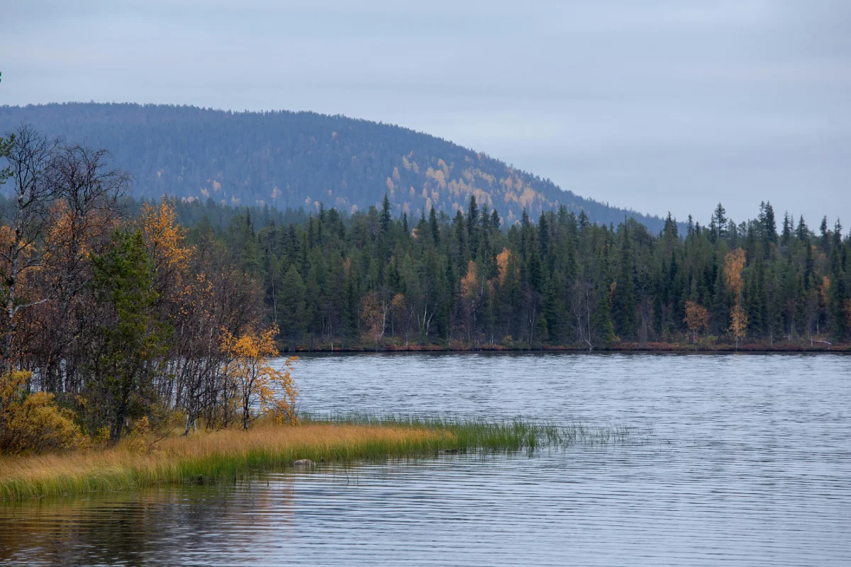 Beautiful lake landscape in Finland